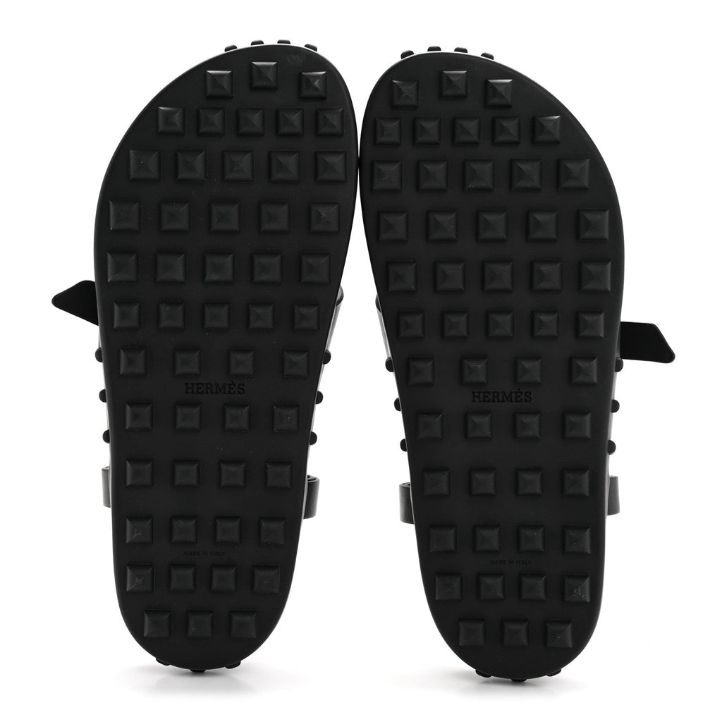 Calfskin Womens Inboard Sandals 38 Black