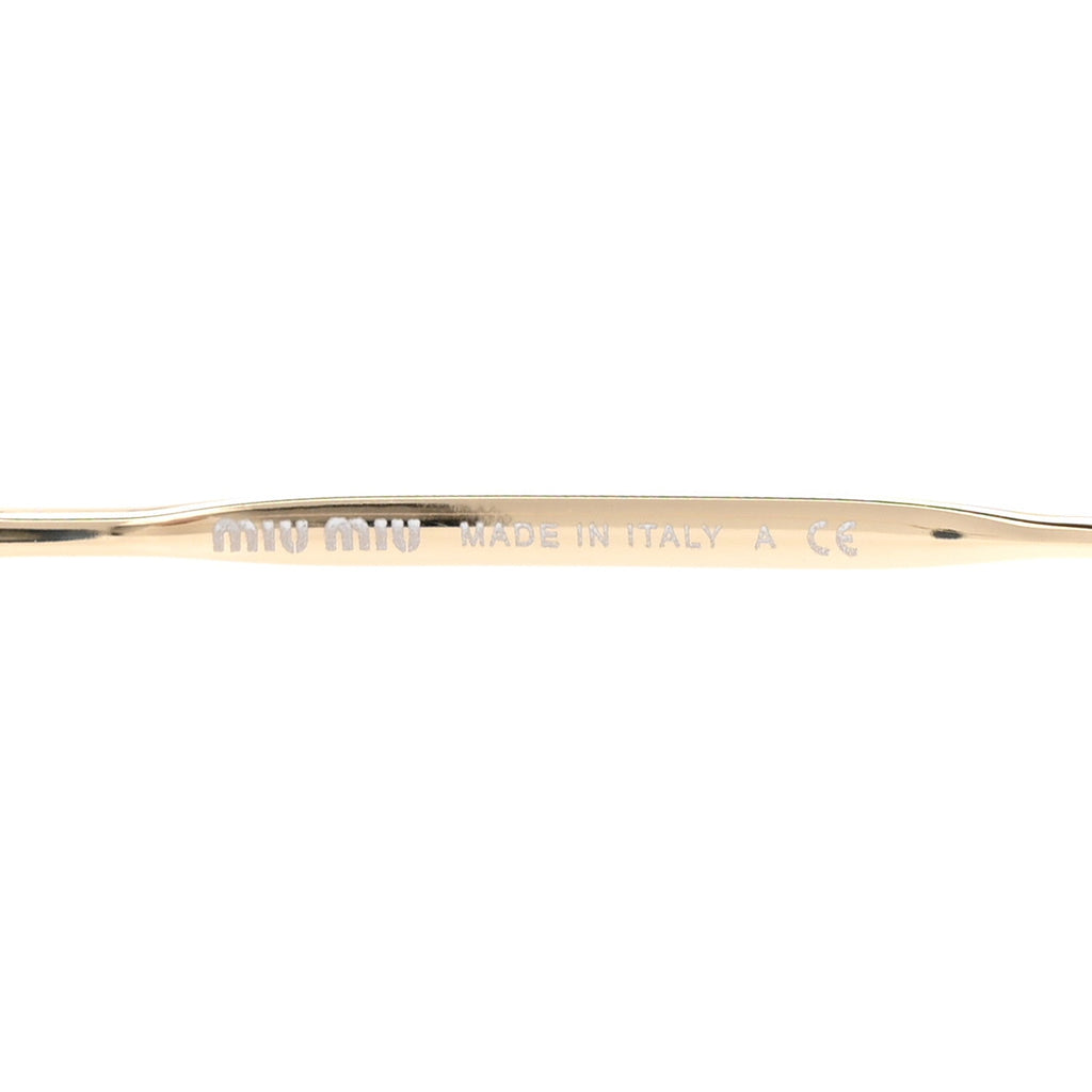 Metal Acetate Round Sunglasses SMU 50R Blue Gold