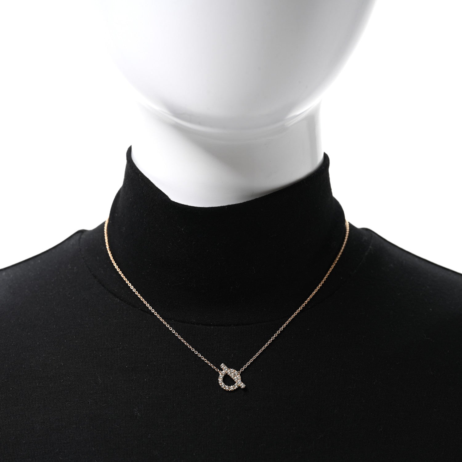 18K Rose Gold Green Sapphire Finesse Pendant Necklace