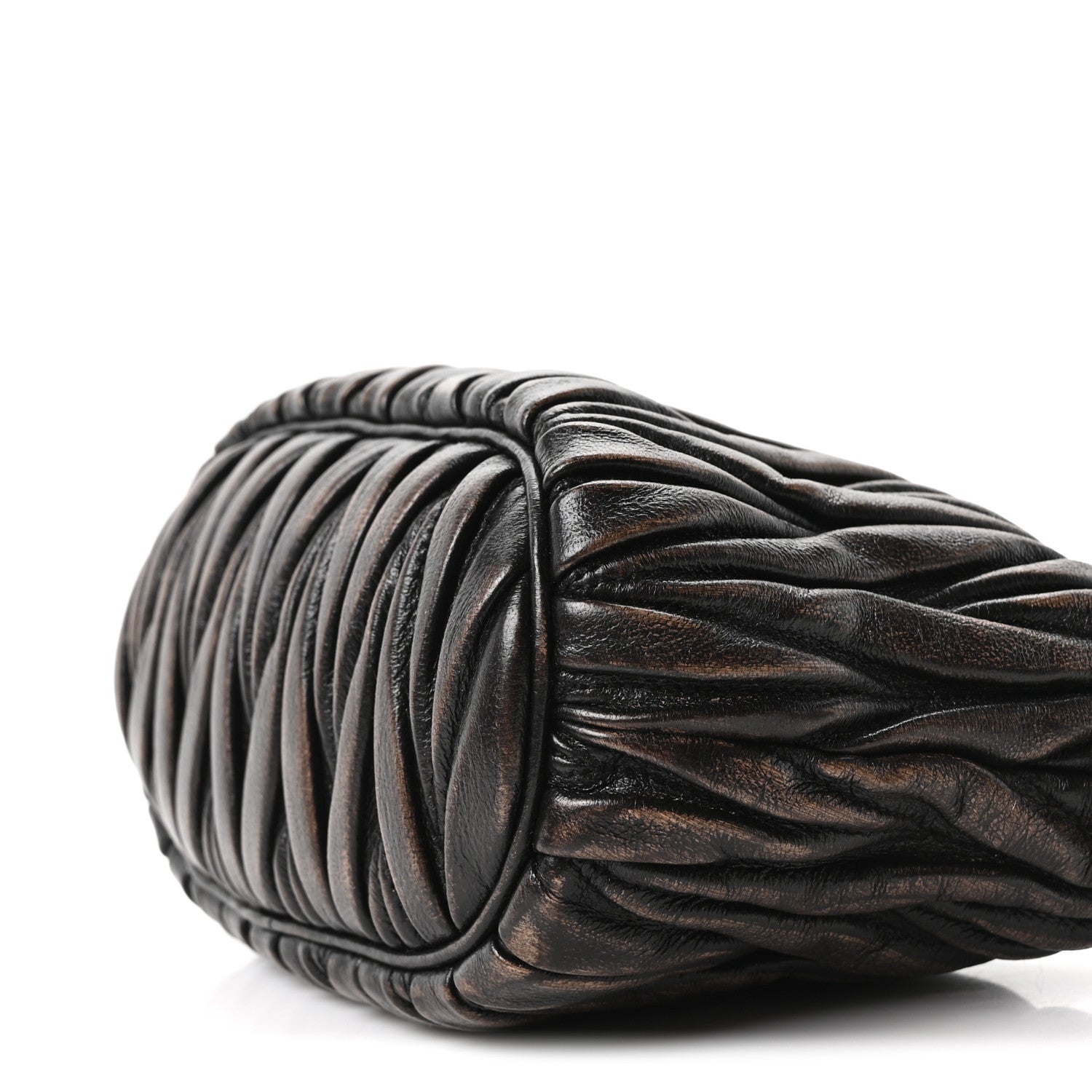 Nappa Matelasse Pouch Sabbia Caffe