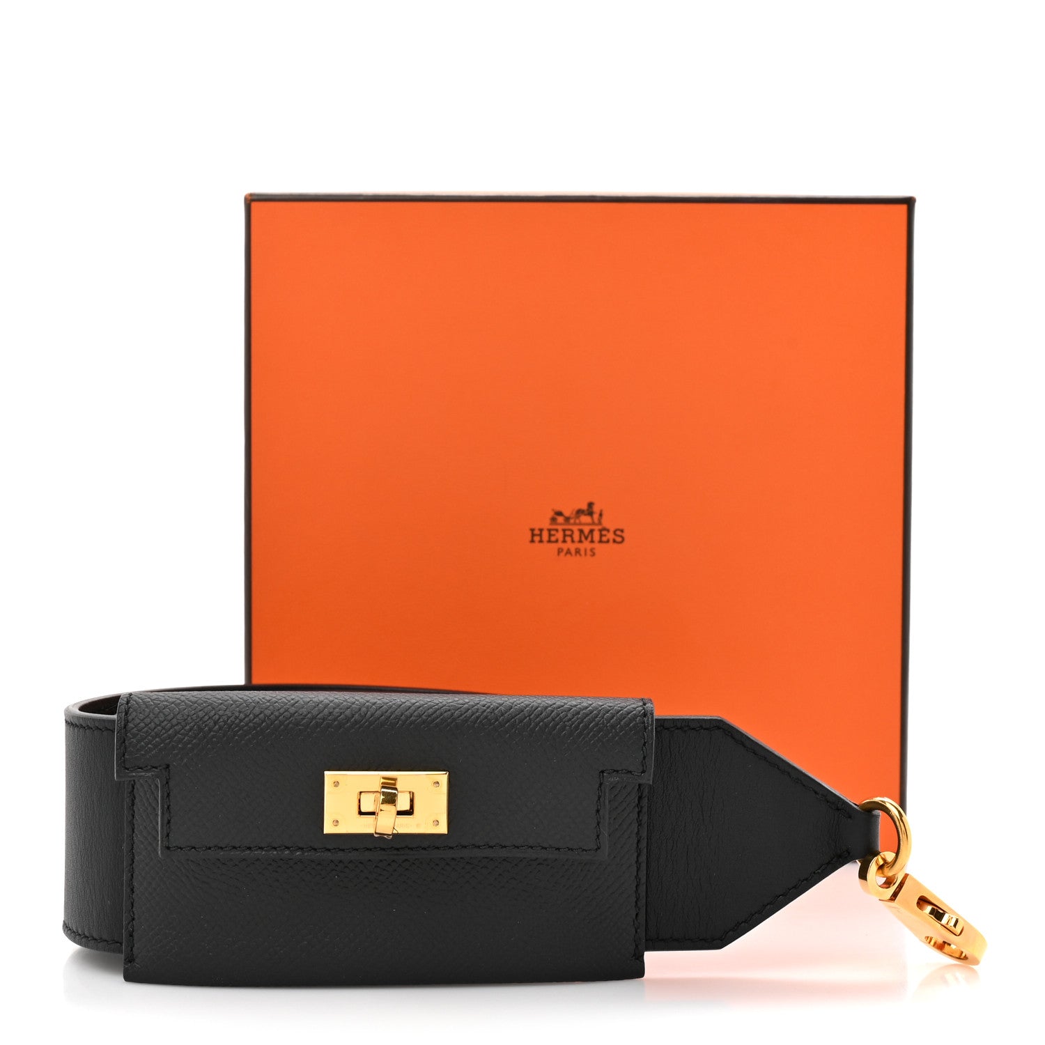 Swift Epsom Pocket Kelly Shoulder Strap Black