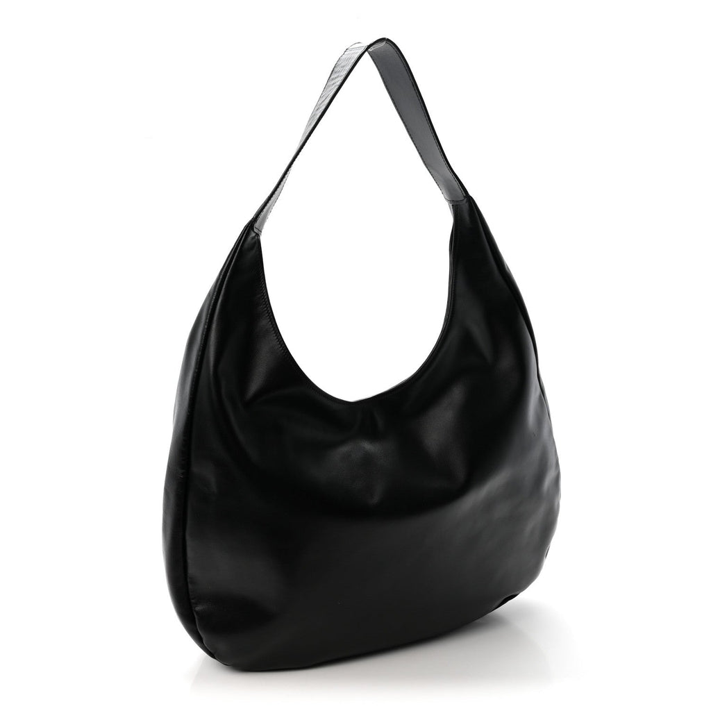 Soft Calf Softy Hobo Bag Black