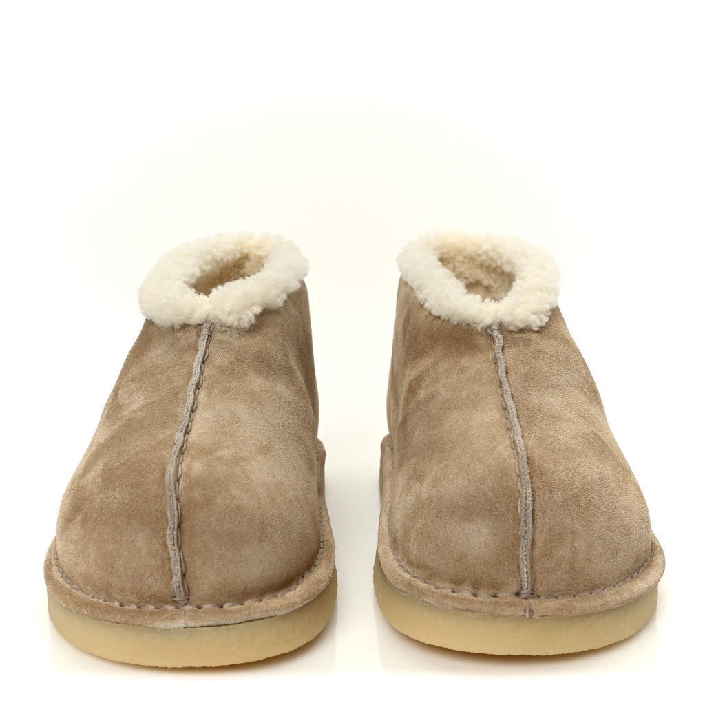 Shearling Suede Ankle Boots 40 Deserto