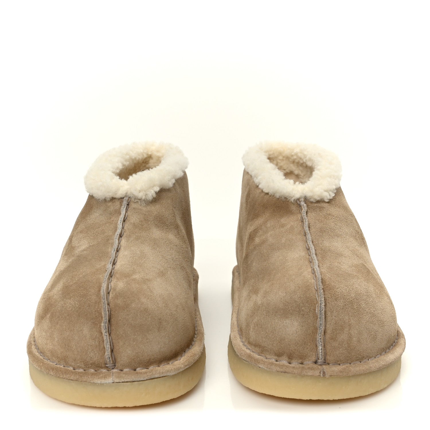 Shearling Suede Ankle Boots 40 Deserto