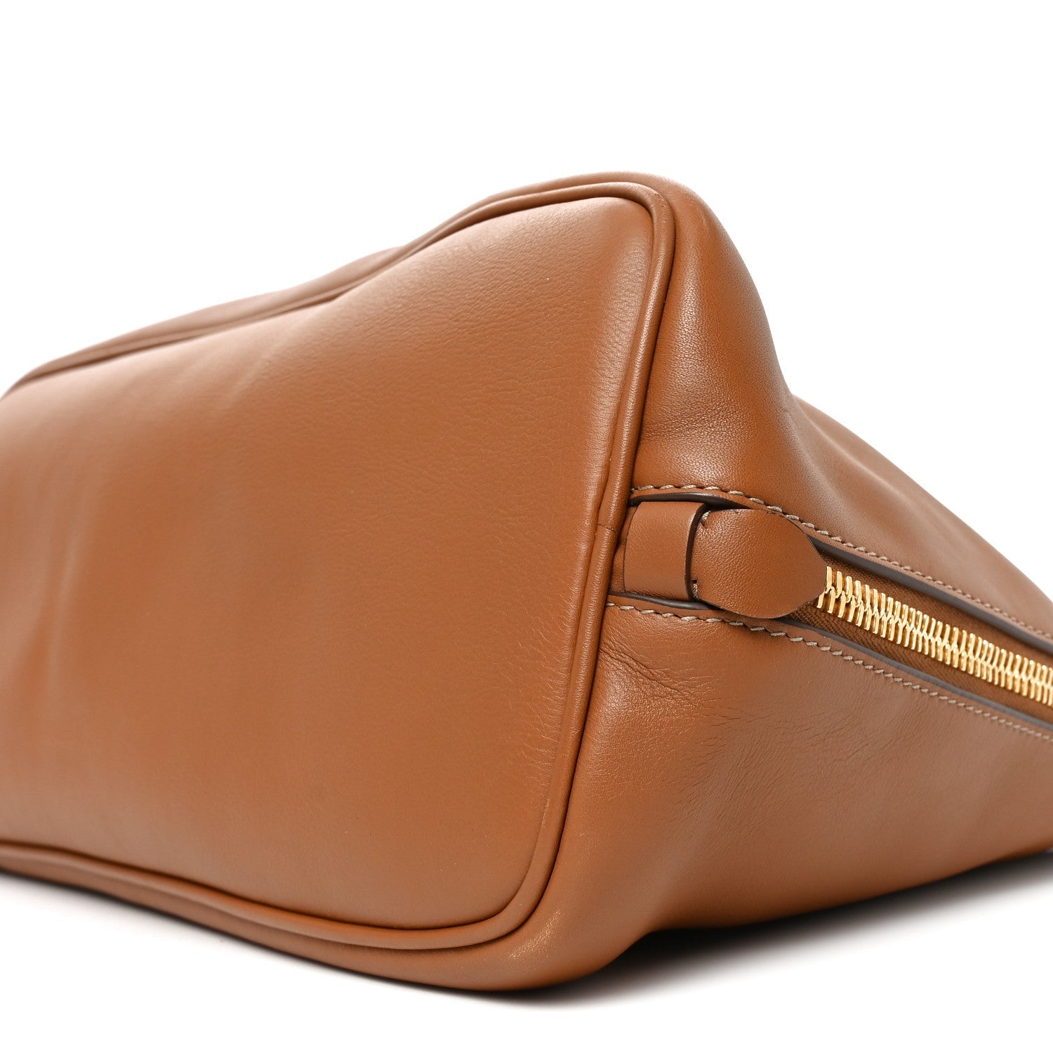 Soft Calf Top Handle Shoulder Bag Cognac