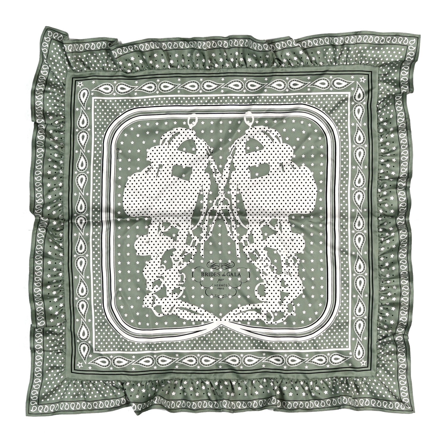 Silk Brides De Gala Bandana A Pois Scarf 70