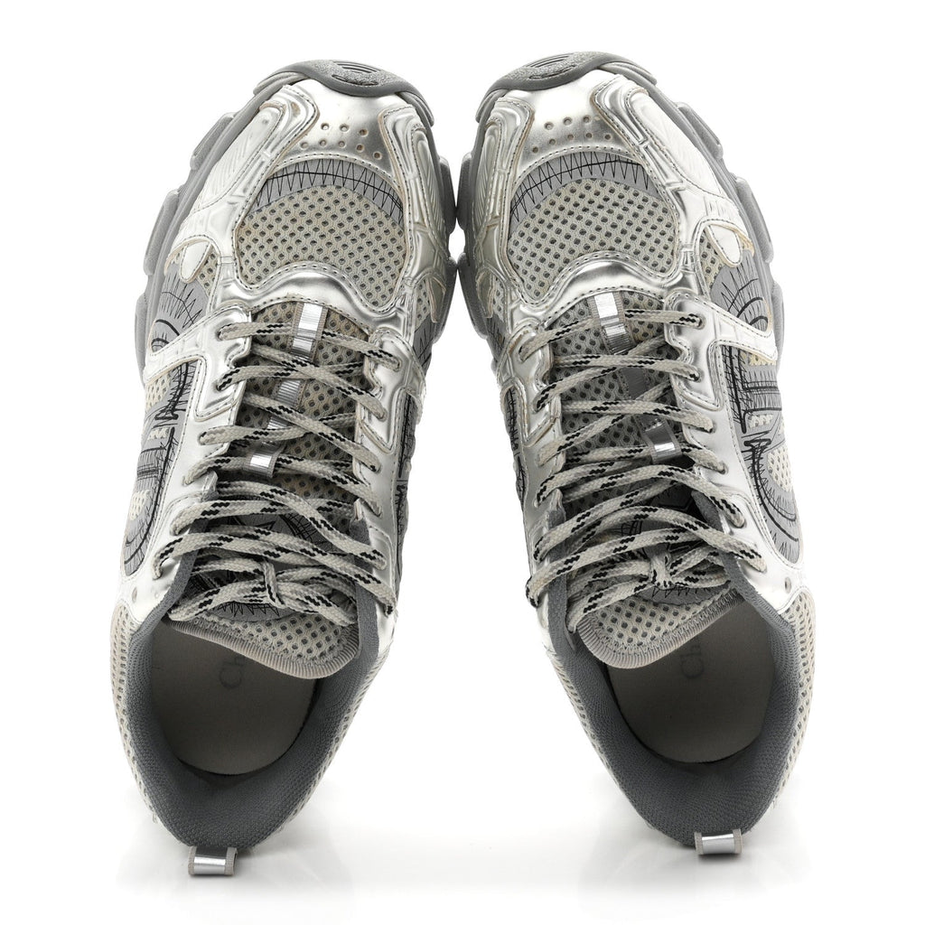 Technical Mesh Dior Chrono Sneakers 38 Silver