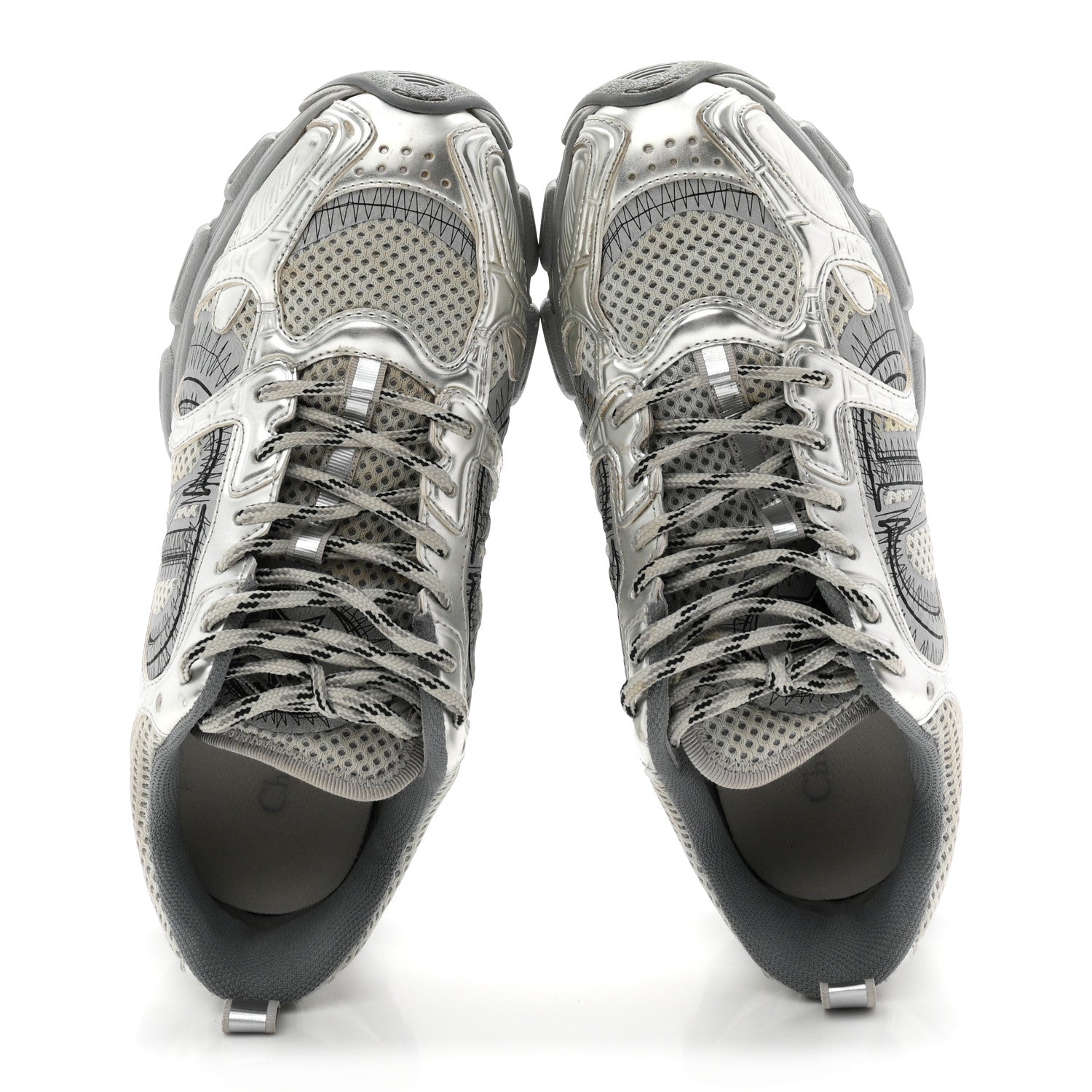 Technical Mesh Dior Chrono Sneakers 38 Silver