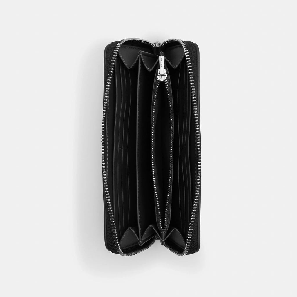 Coach Outlet Long Zip Around Wallet In Signature Jacquard