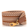 Toile Swift 50mm Sangle Cavale Shoulder Strap Ecru Beige Gold