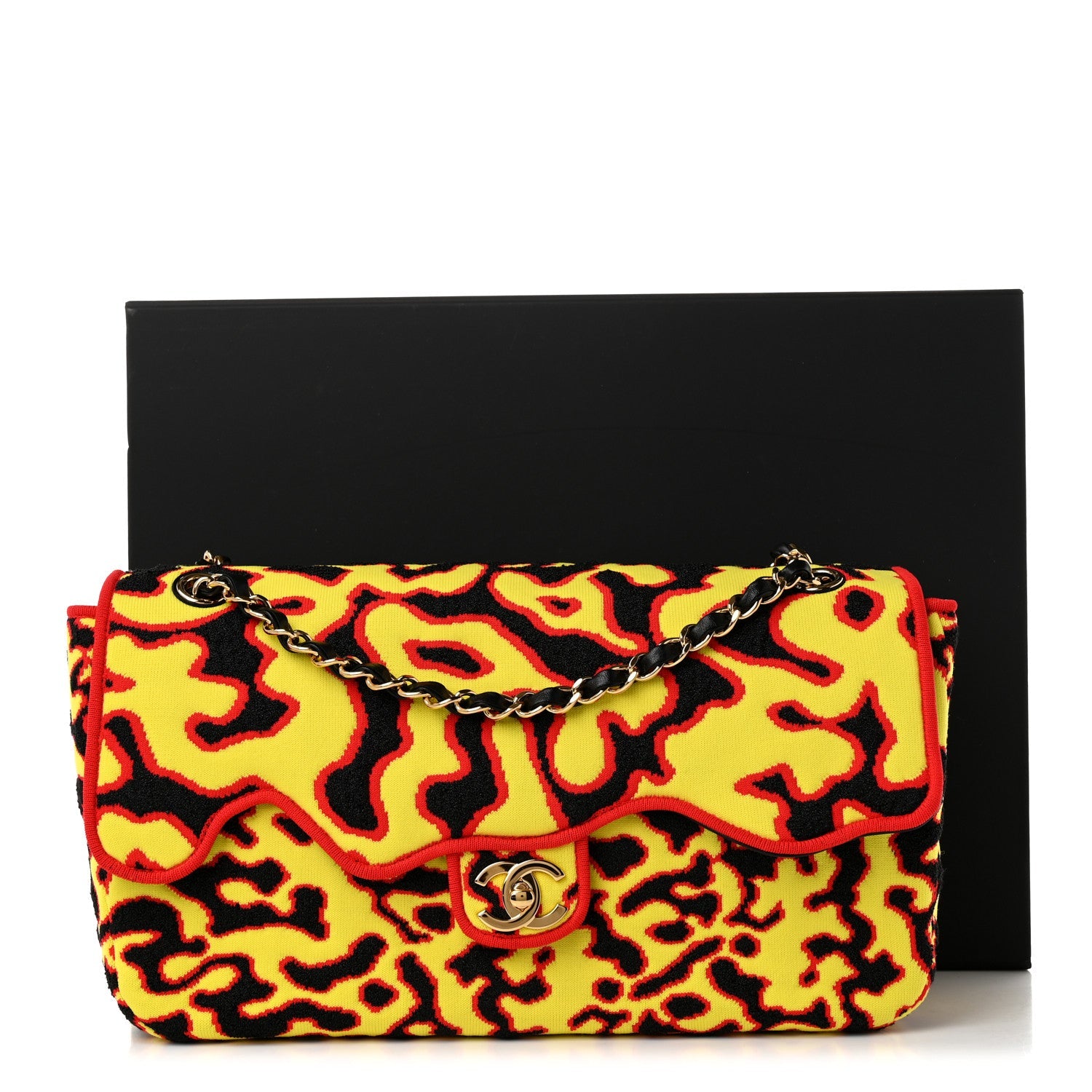 Mixed Fibers Magma Maxi Flap Yellow Black Red