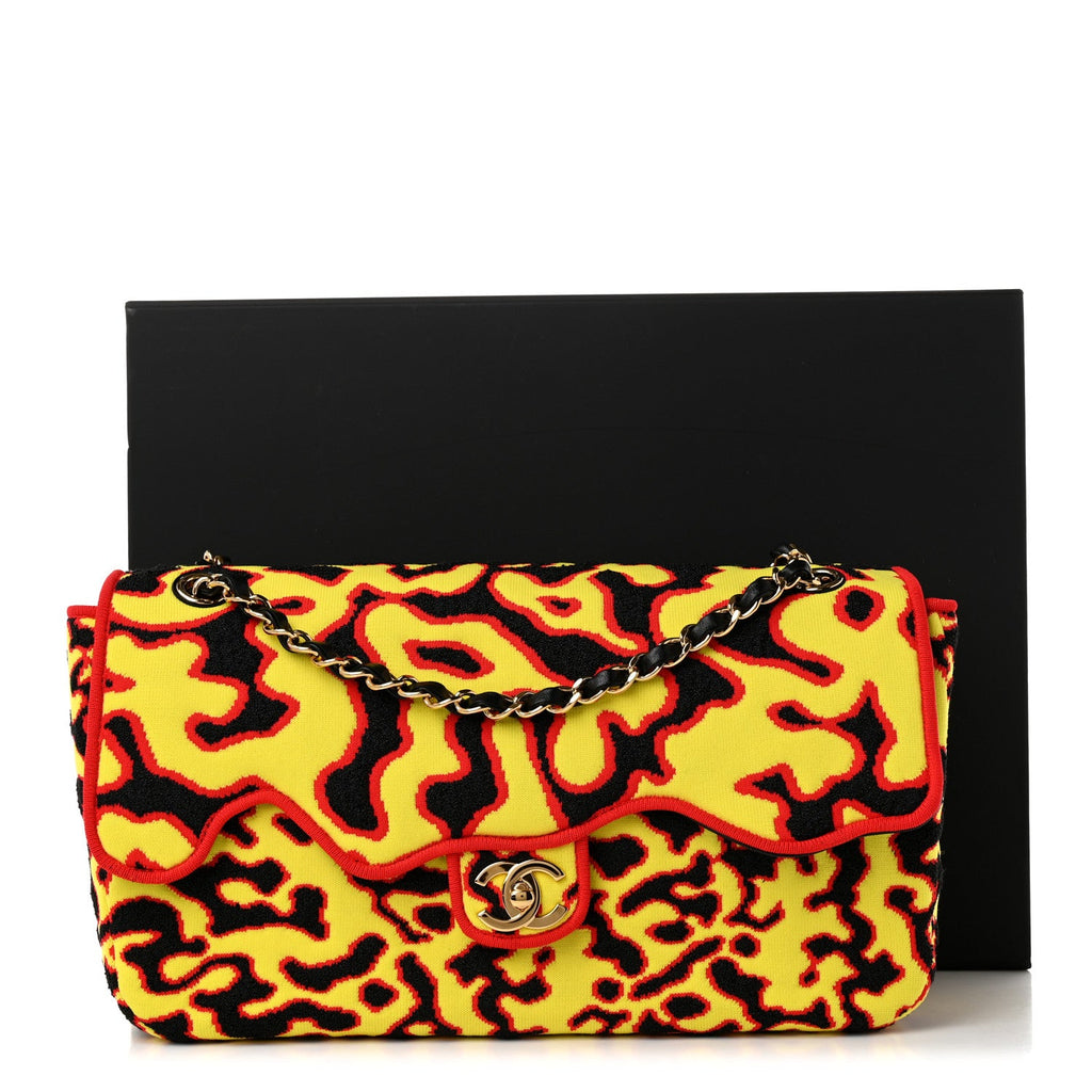 Mixed Fibers Magma Maxi Flap Yellow Black Red