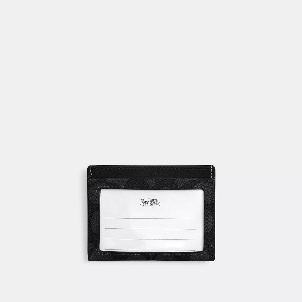 Coach Outlet Slim Id Card Case In Signature Canvas