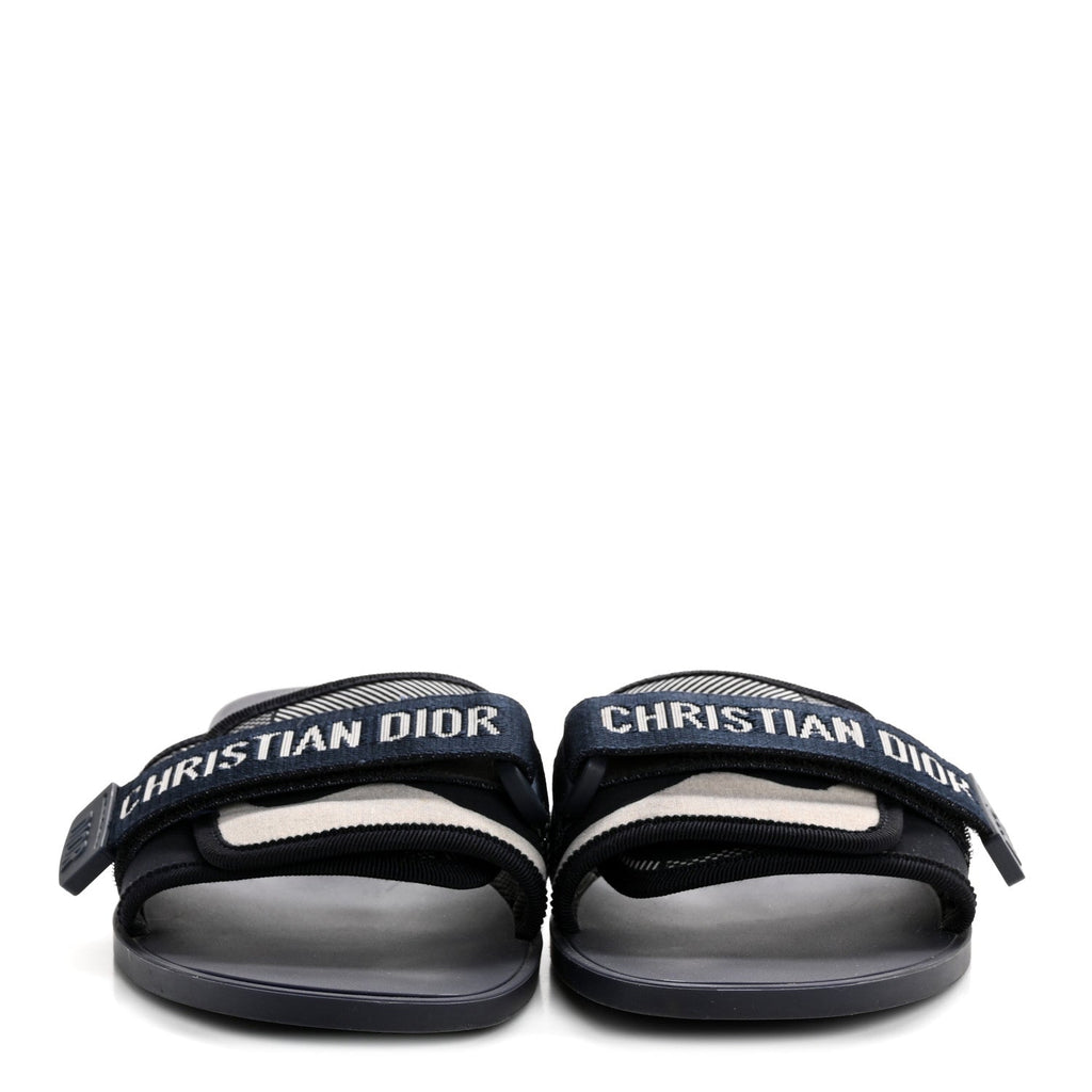 Technical Stretch Fabric Camouflage Dio(r)evolution Slide Sandals 41 Deep Blue