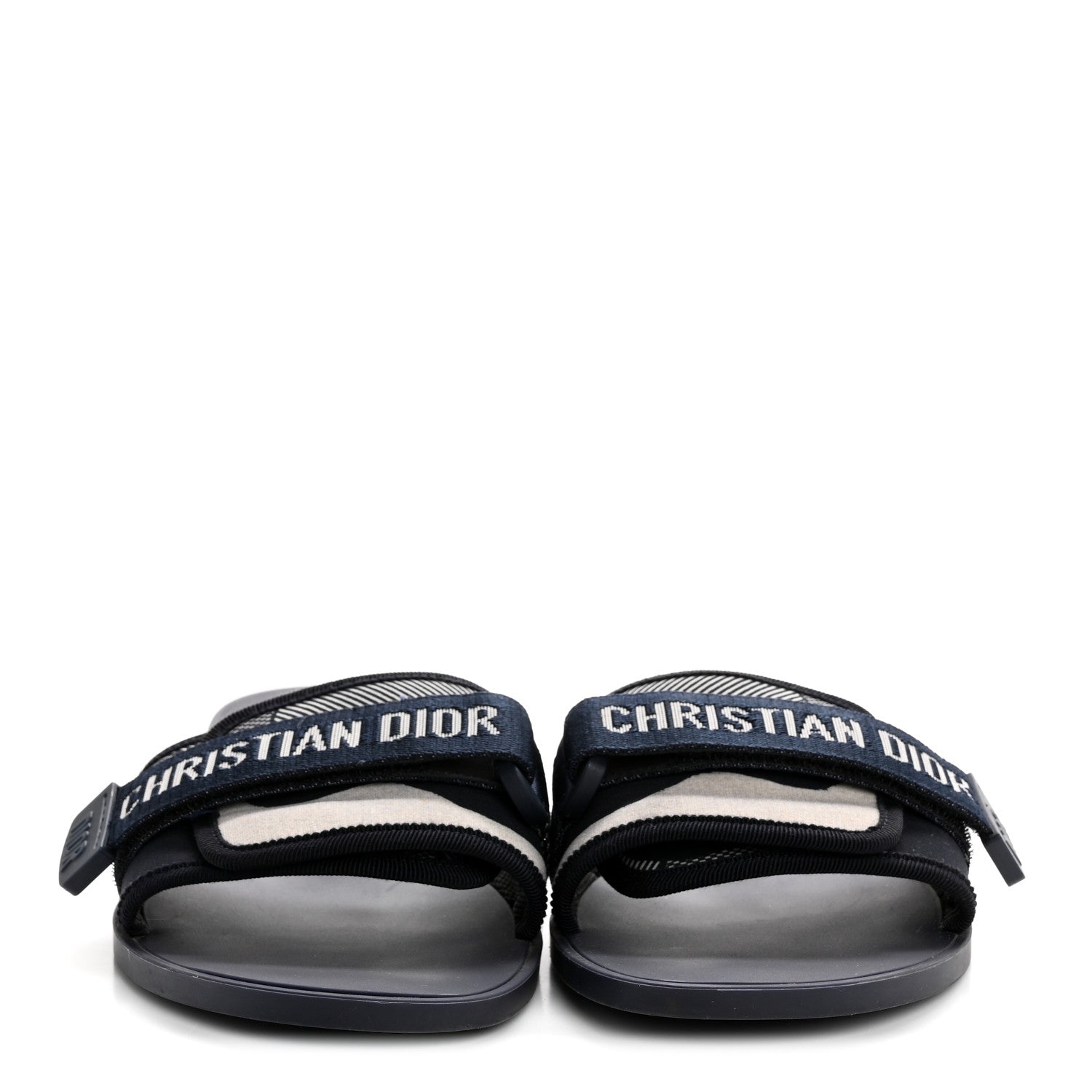 Technical Stretch Fabric Camouflage Dio(r)evolution Slide Sandals 41 Deep Blue