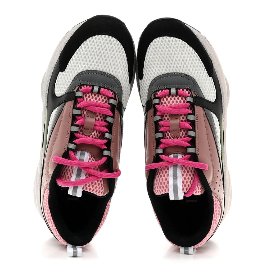 Technical Mesh Calfskin Womens B22 Sneakers 40 Red