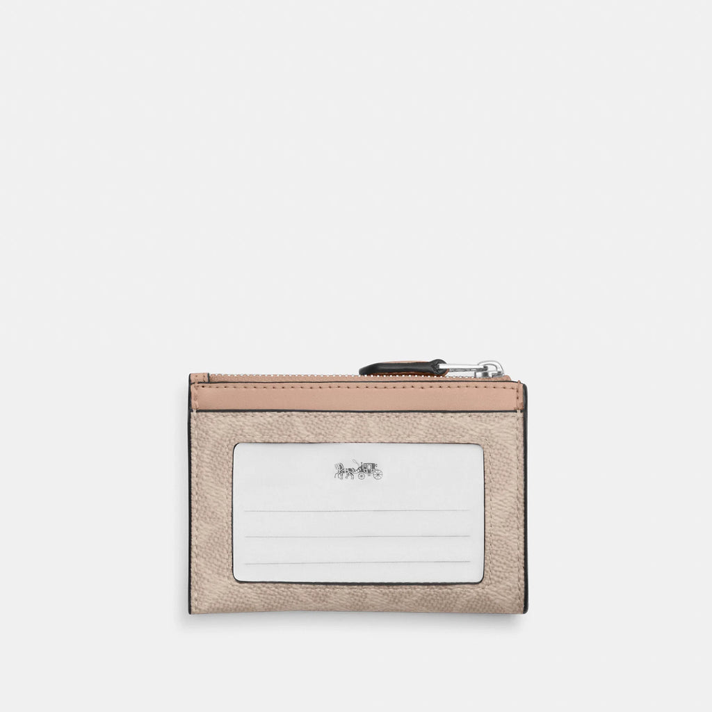 Coach Outlet Mini Skinny Id Case In Signature Canvas