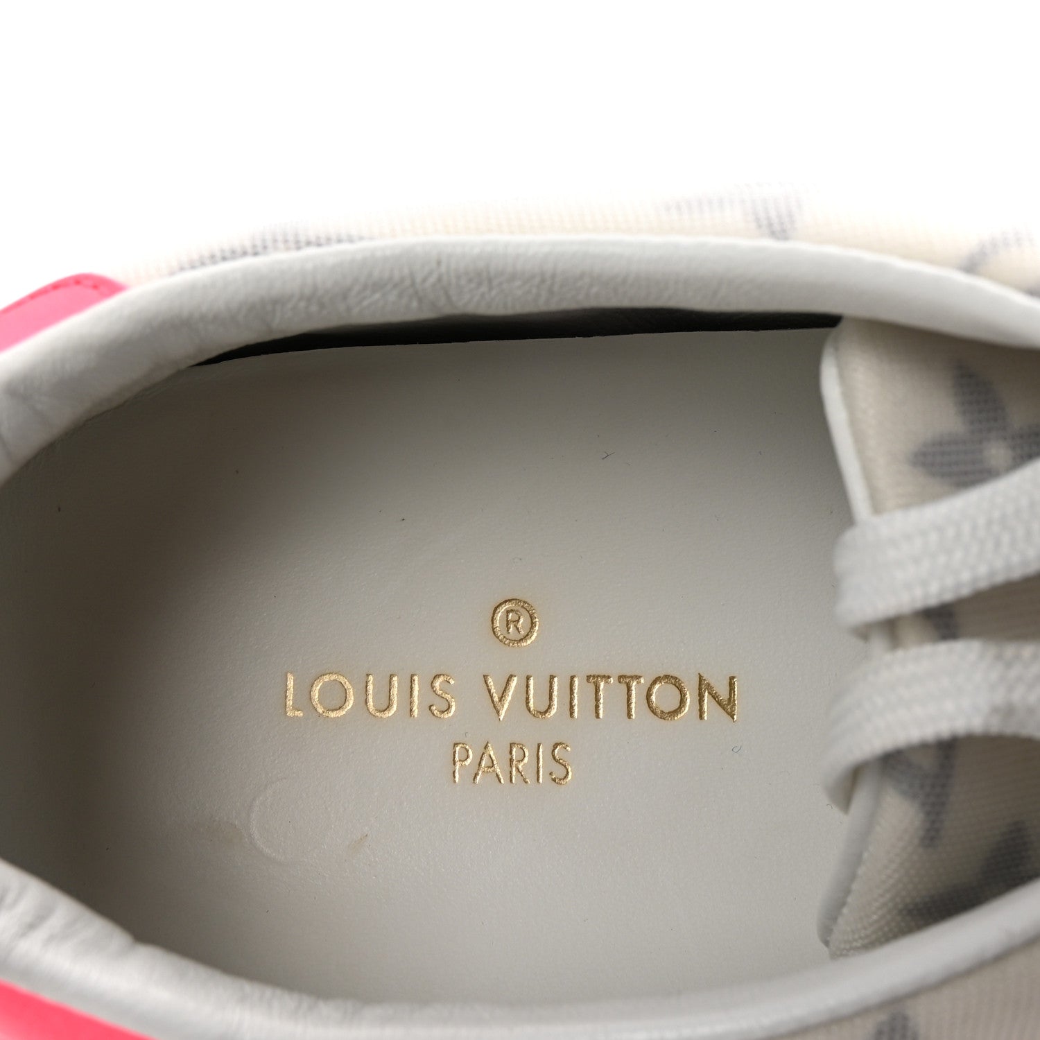 Technical Fabric Calfskin Monogram Frontrow Sneakers 39 Pink