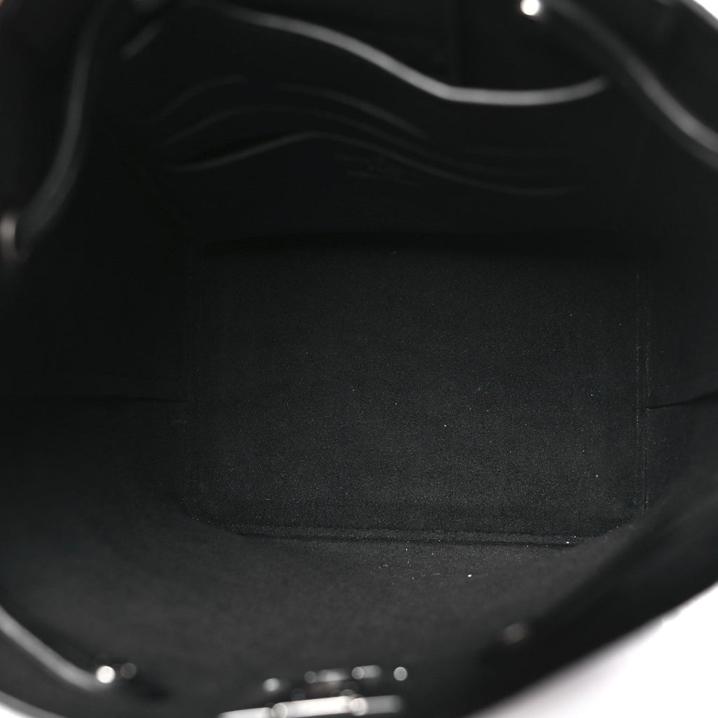 Calfskin Nano Lockme Bucket Black