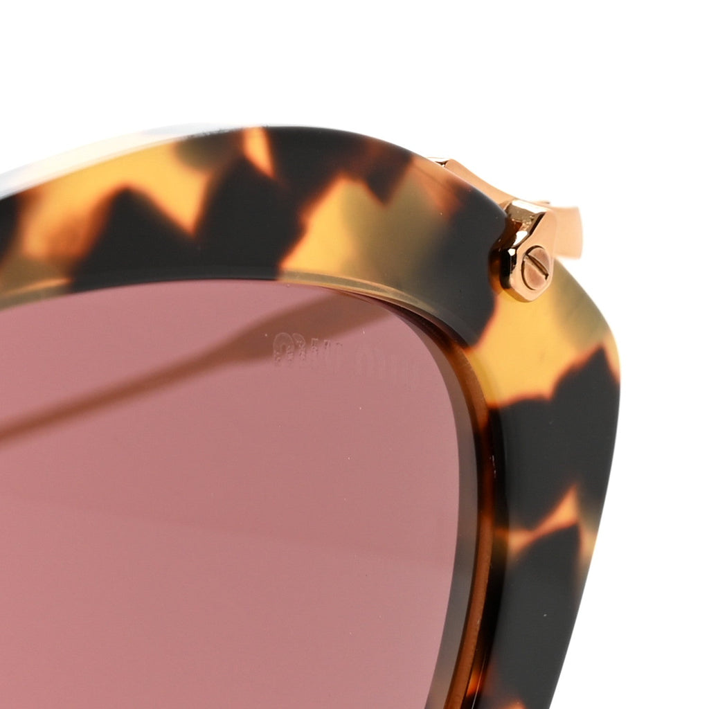 Acetate Metal Cat Eye Sunglasses SMU10N Tortoise
