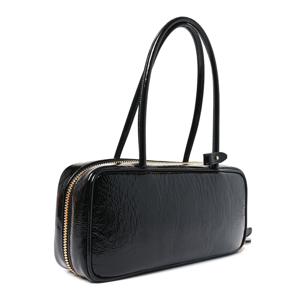 Naplak Patent Small Beau Top Handle Bag Black