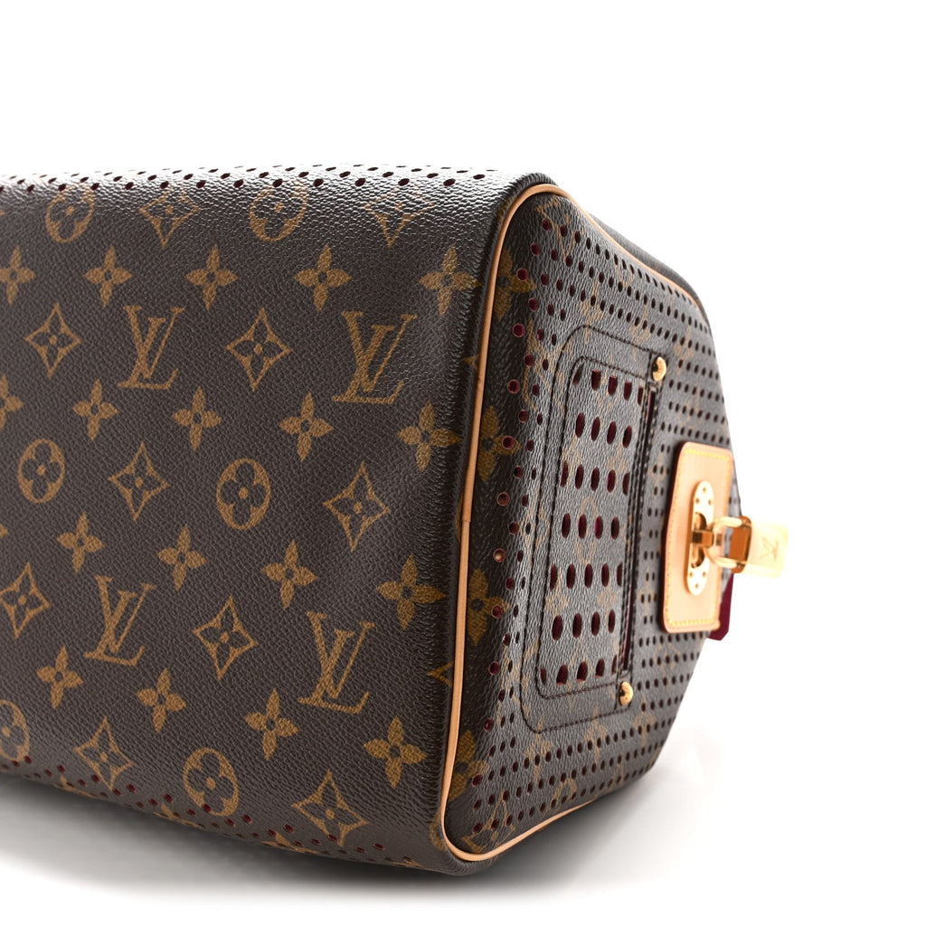 Monogram Perforated Speedy 30 Fuchsia