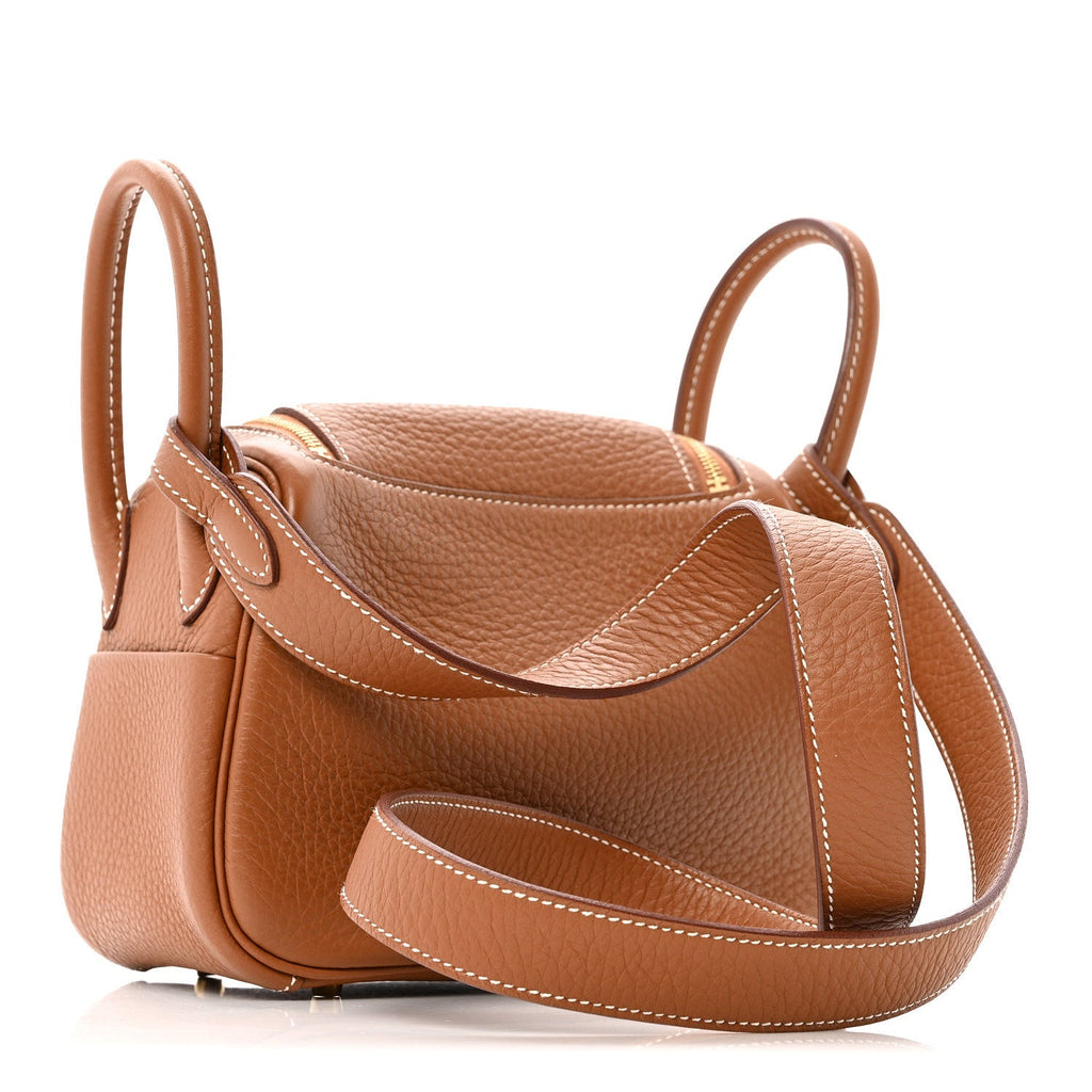 Taurillon Clemence Mini Lindy 20 Gold
