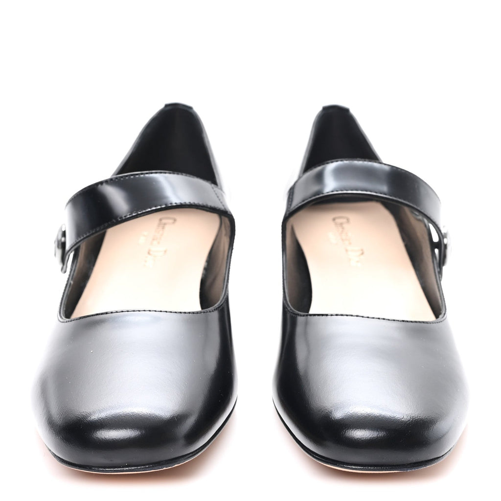 Brushed Calfskin Uniform 30mm Pumps 39 Black