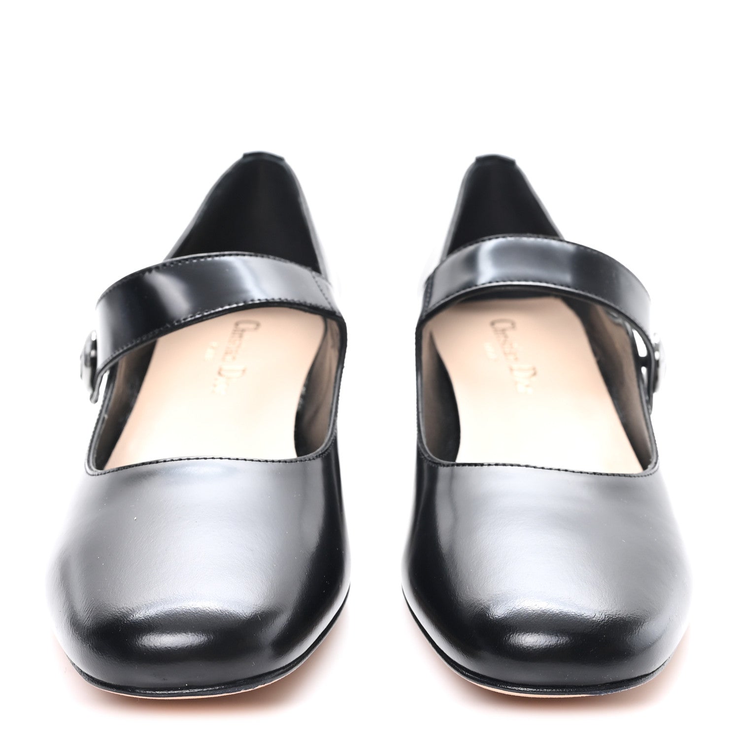 Brushed Calfskin Uniform 30mm Pumps 39 Black
