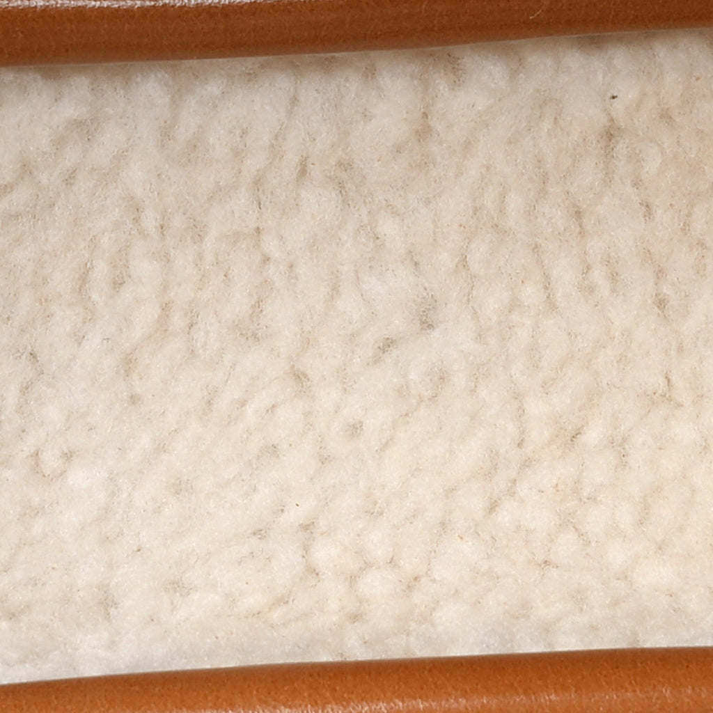 Shearling Calfskin Arcadie Top Handle Bag Cognac