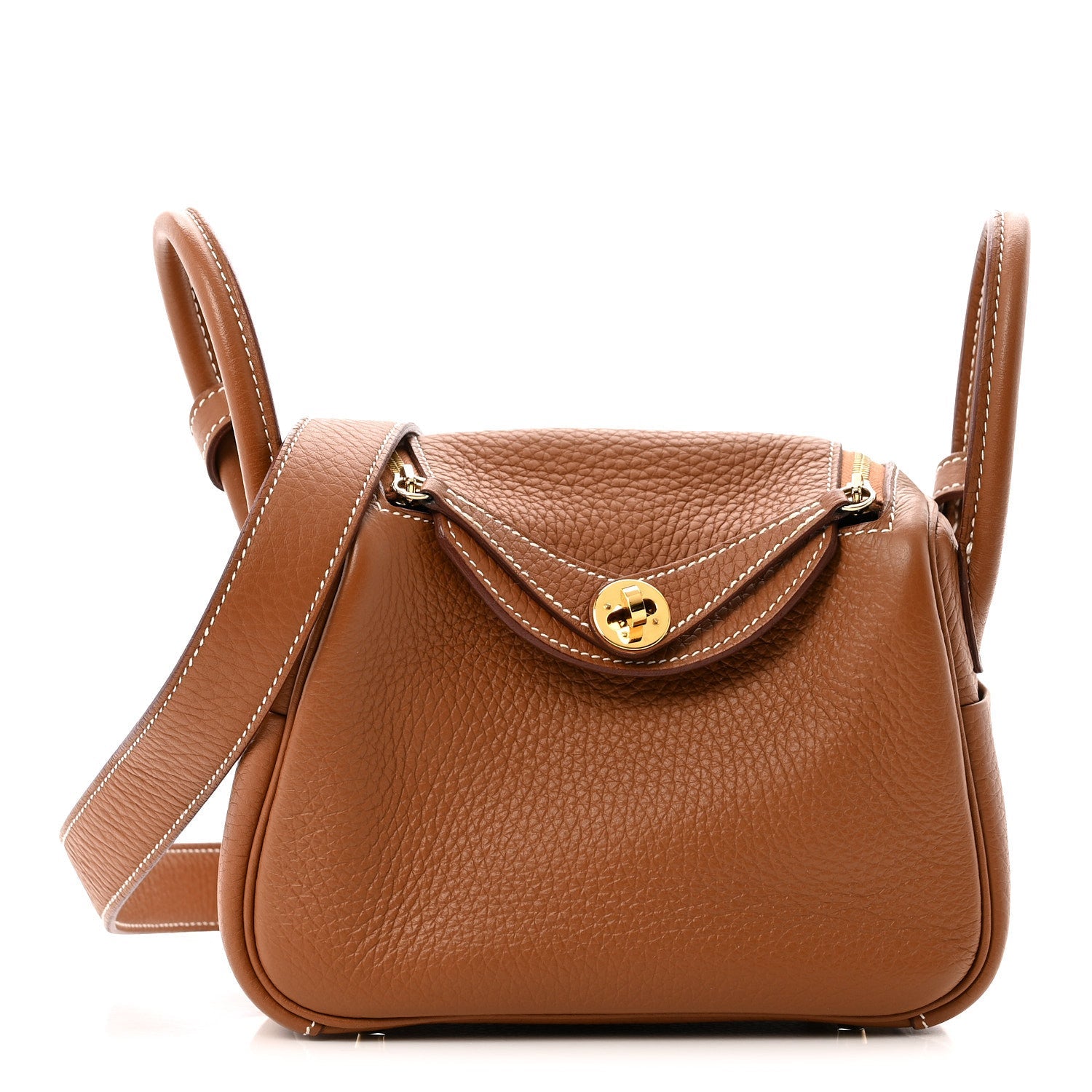 Taurillon Clemence Mini Lindy 20 Gold