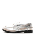 Vitello Deco Penny Loafer 39 Argento