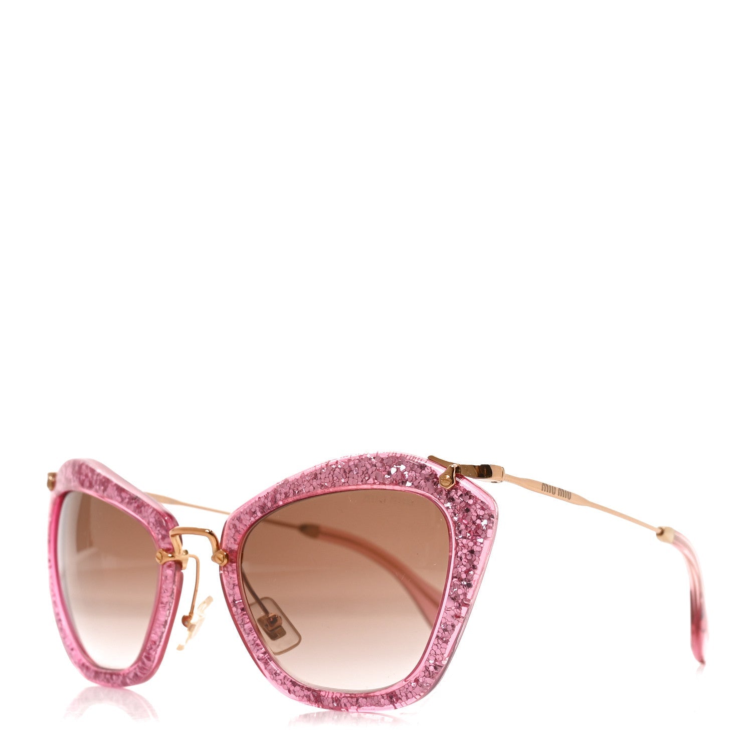 Acetate Metal Cat Eye Sunglasses SMU10N Pink