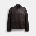 Coach Outlet Leather Racer Jacket