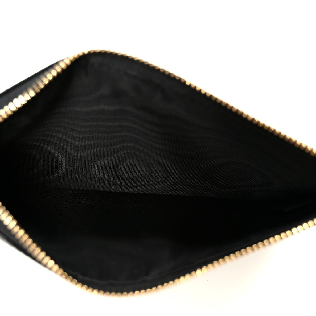 Patent Cannage Lady Dior Convertible Clutch Black