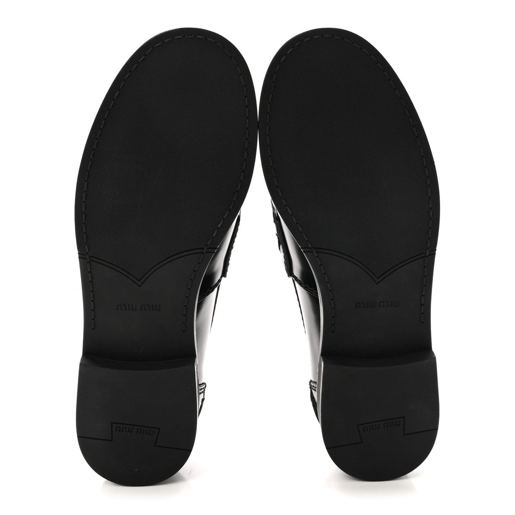 Spazzolato Penny Loafers 37 Black