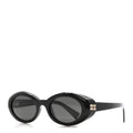 Acetate Oval Reverie Sunglasses SMU B09 Black