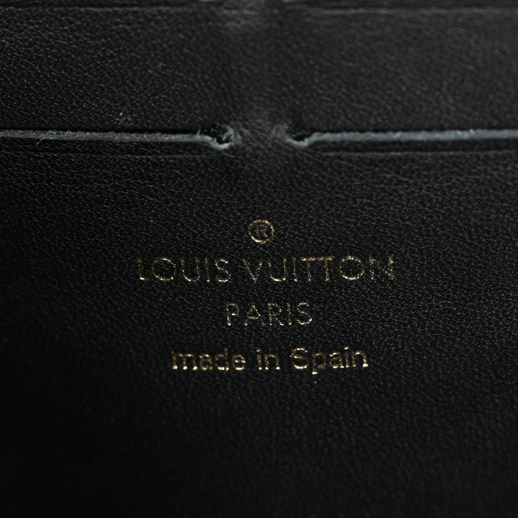Damier Ebene Vavin Chain Wallet Black