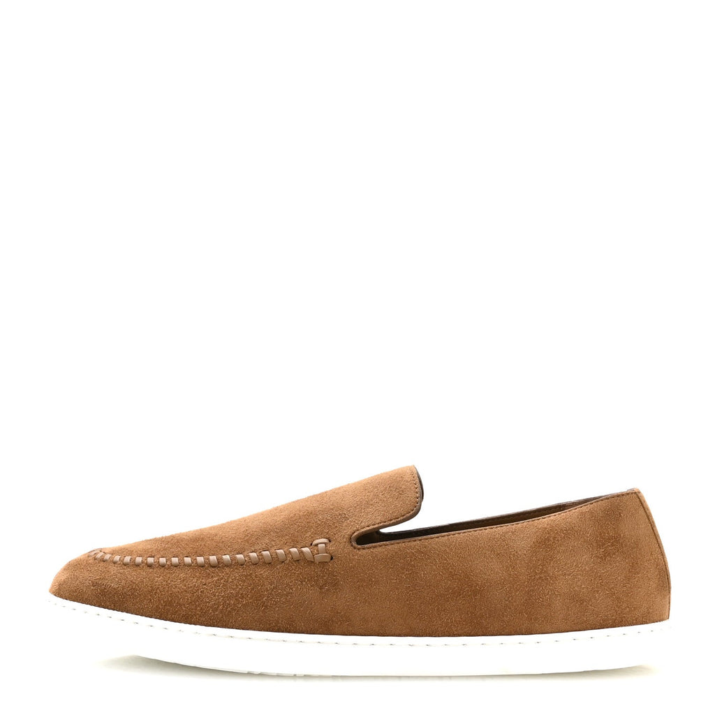 Suede Goatskin Mens Julian Loafers 42 Brun Frume