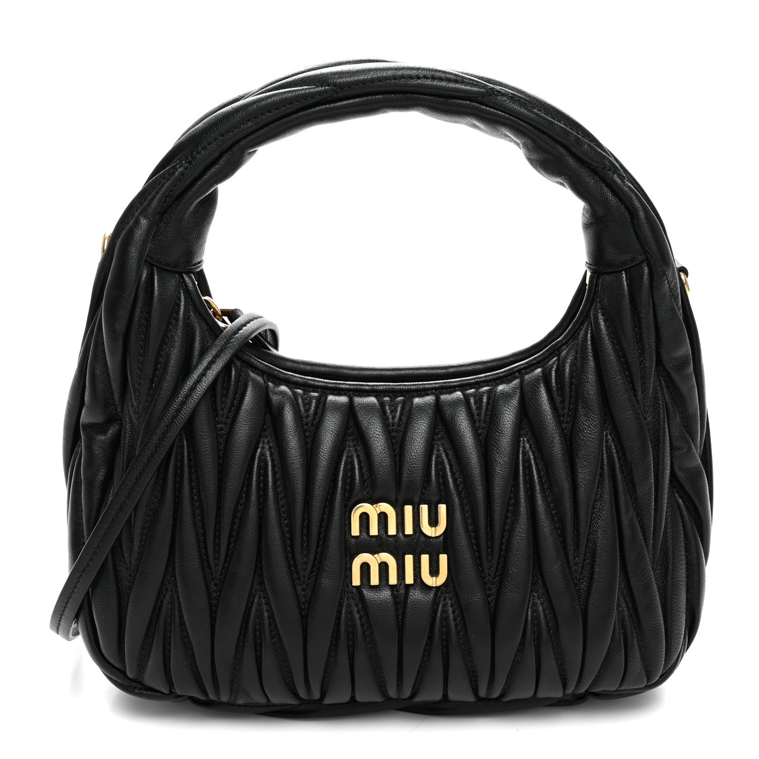 Nappa Matelasse Small Wander Hobo Black