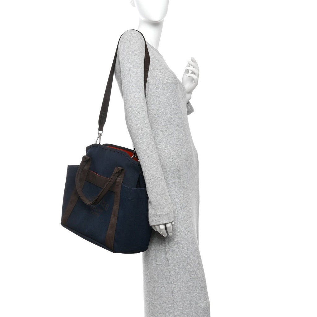 Canvas The Grooming Bag Bleu Navy Feu
