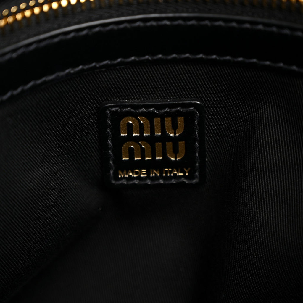 Shiny Softy Calfskin Ivy Bag Black