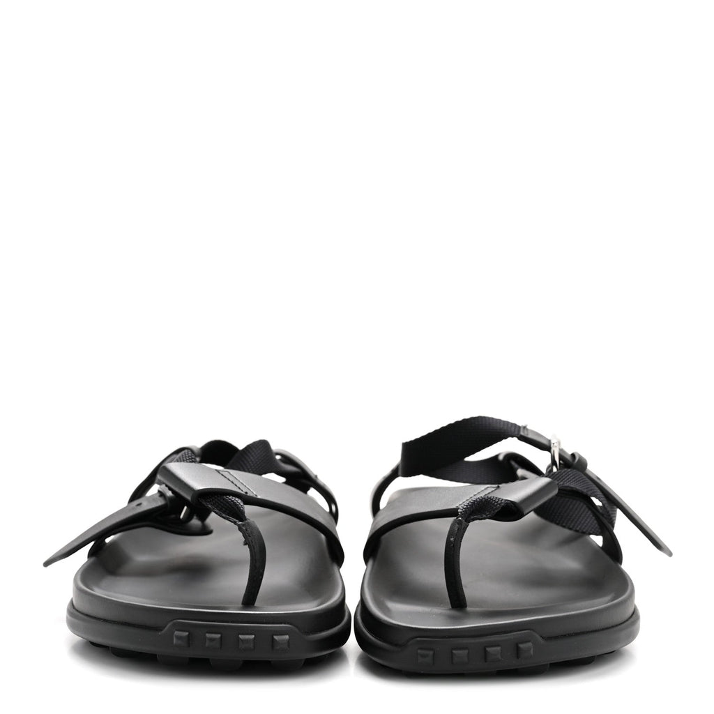 Calfskin Womens Inboard Sandals 38 Black