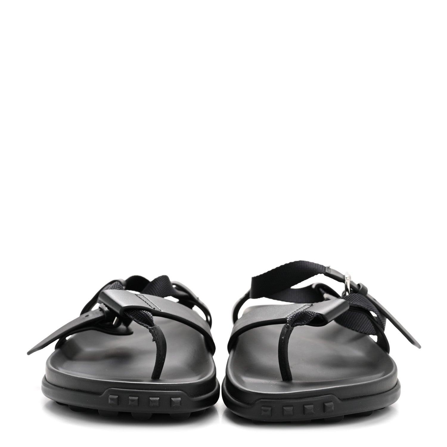 Calfskin Womens Inboard Sandals 38 Black