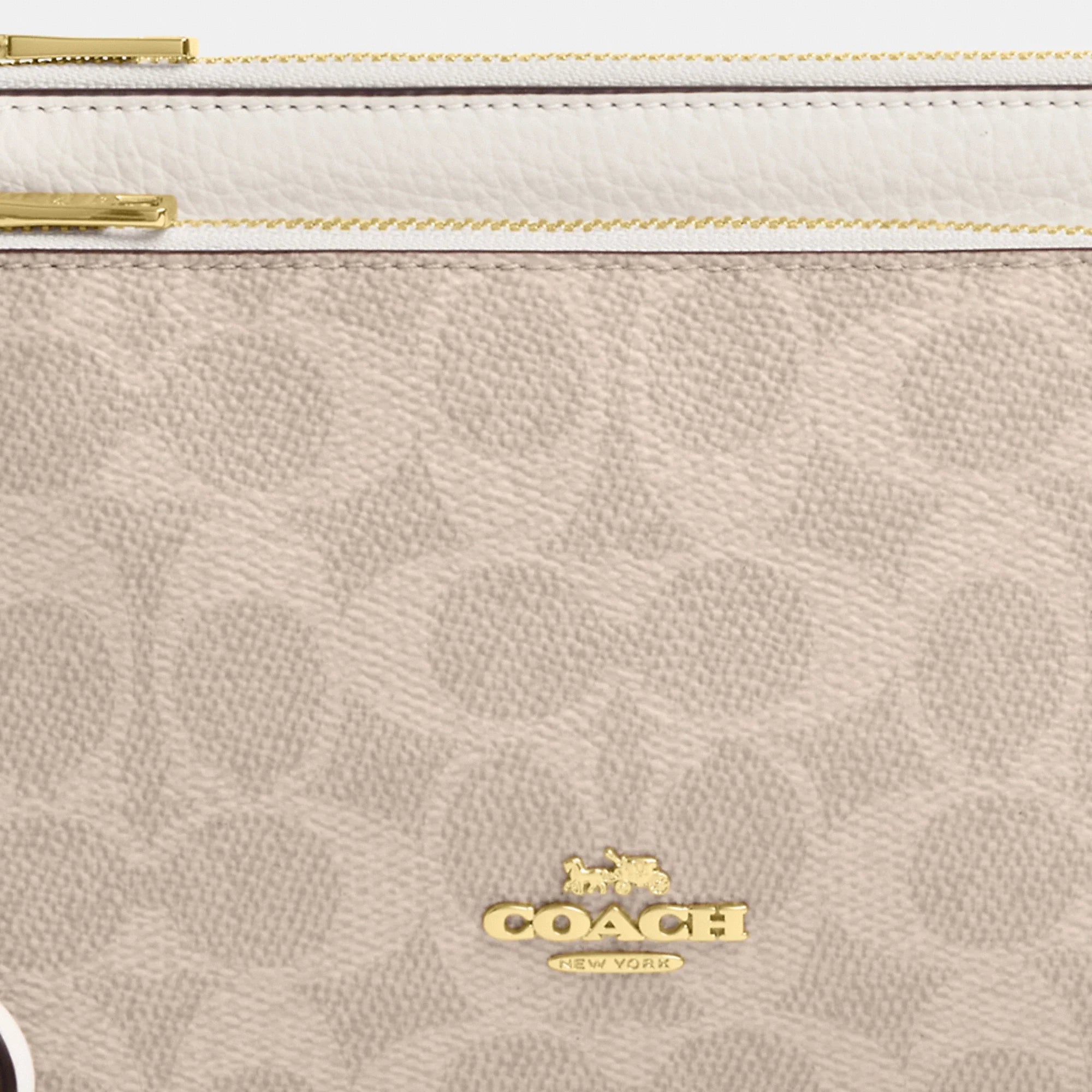 Coach Outlet Double Zip Wallet In Signature Canvas