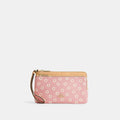 Coach Outlet Double Zip Wristlet With Floral Print