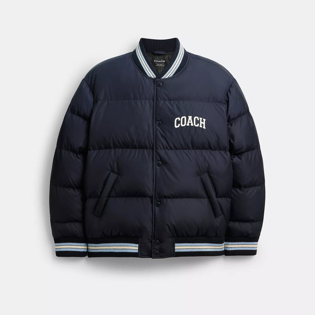 Coach Outlet Varsity Down Jacket In Recycled Polyester