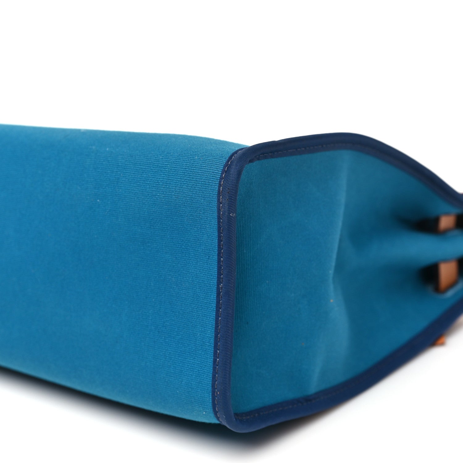 Toile Officier Vache Hunter Herbag Zip PM 31 Bleu Izmir Fauve