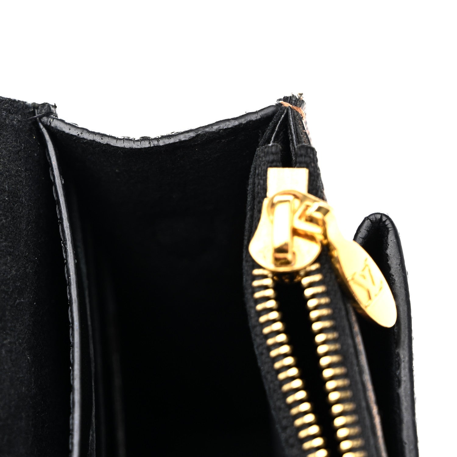 Damier Ebene Vavin Chain Wallet Black