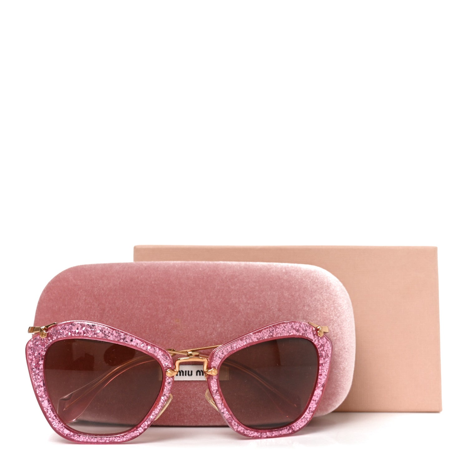Acetate Metal Cat Eye Sunglasses SMU10N Pink